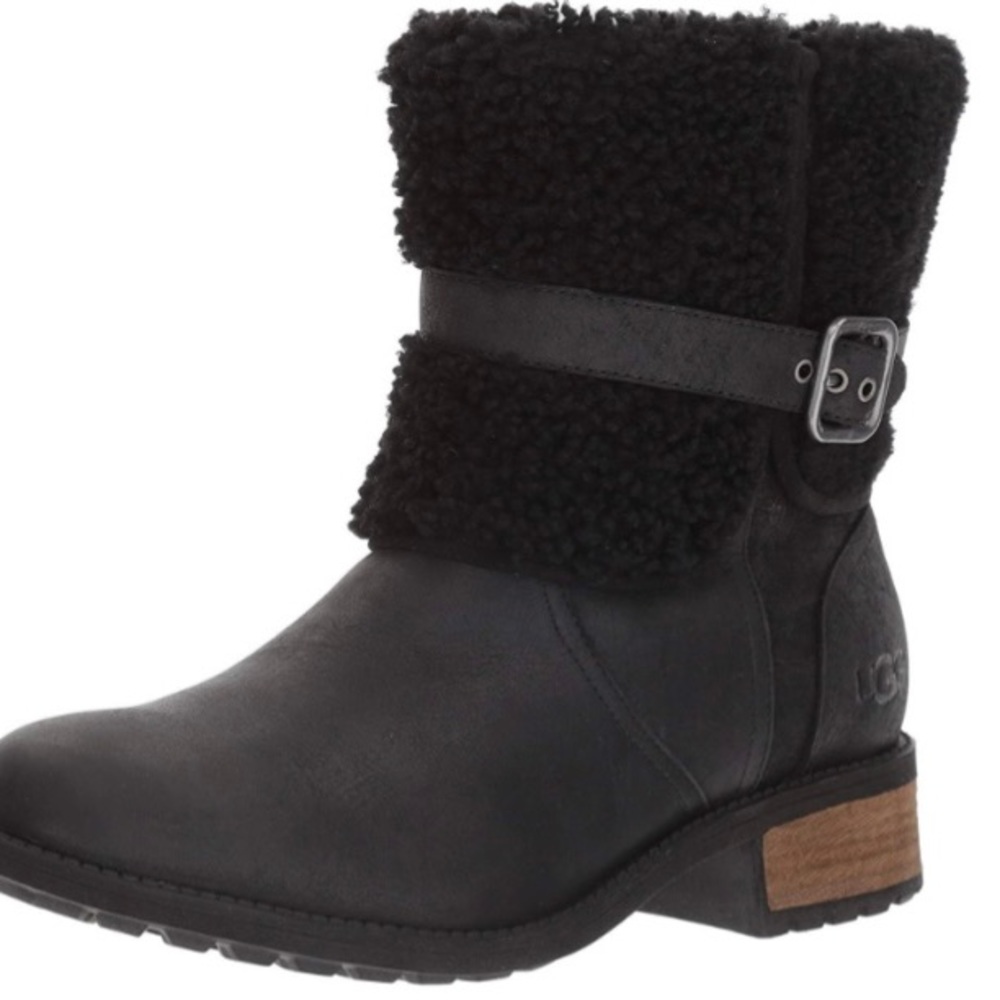 UGG leather zip up boots Blayne 11
